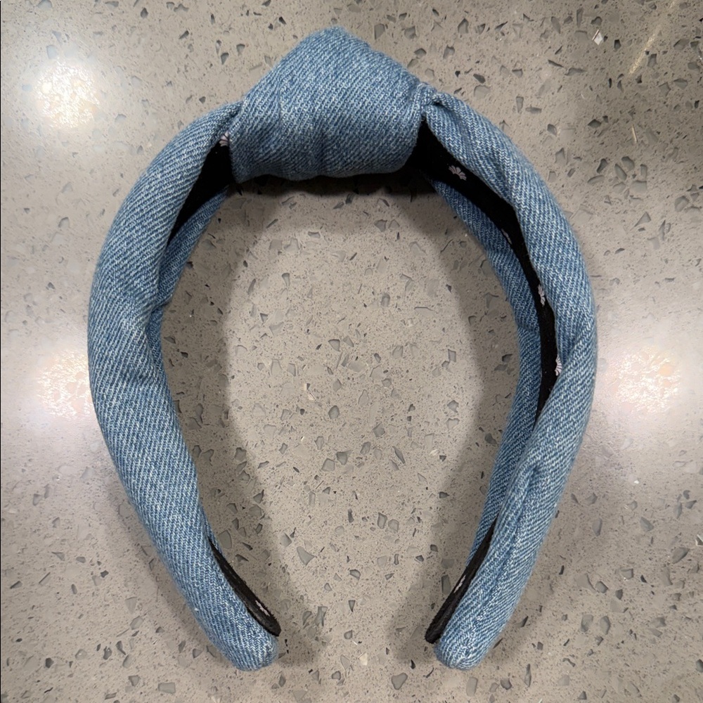 Lele Sadoughi Blue Denim Headband